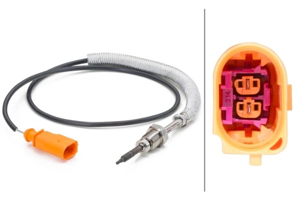 Senzor temperatura gaze evacuare HELLA 6PT 014 494-051