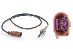 Senzor temperatura gaze evacuare HELLA 6PT 014 494-121
