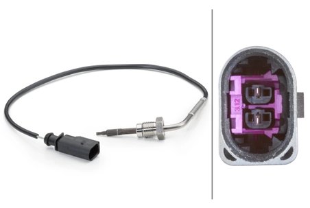 Senzor temperatura gaze evacuare HELLA 6PT 014 494-101