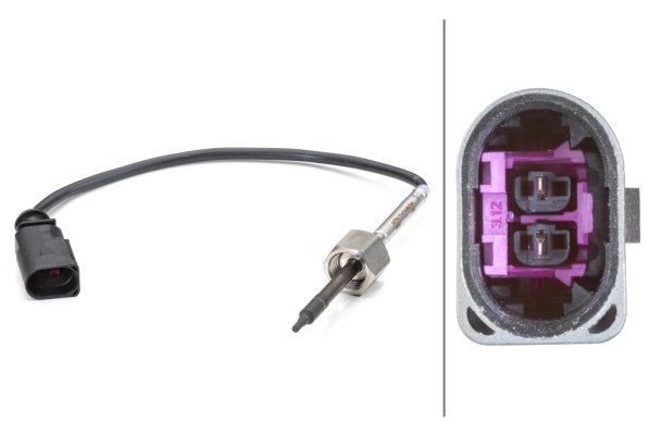 Senzor temperatura gaze evacuare HELLA 6PT 014 494-161