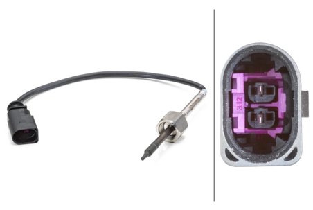 Senzor temperatura gaze evacuare HELLA 6PT 014 494-161