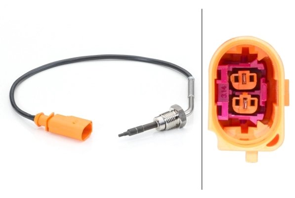 SENZOR TEMPERATURA GAZE EVACUARE HELLA 6PT 014 494-181 - Compatibil cu AUDI, VW