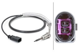 Senzor temperatura gaze evacuare HELLA 6PT 014 494-291