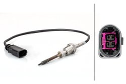SENZOR TEMPERATURA GAZE EVACUARE HELLA 6PT 014 494-481 - Compatibil cu AUDI, SEAT