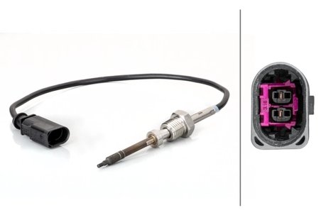 Senzor temperatura gaze evacuare HELLA 6PT 014 494-481