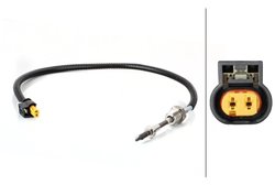 Senzor temperatura gaze evacuare HELLA 6PT 014 494-581