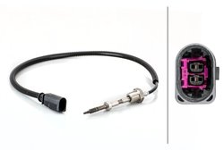 SENZOR TEMPERATURA GAZE EVACUARE HELLA 6PT 014 494-591 - Compatibil cu AUDI