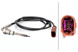 Senzor temperatura gaze evacuare HELLA 6PT 014 494-621