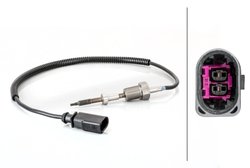 SENZOR TEMPERATURA GAZE EVACUARE HELLA 6PT 014 494-711 - Compatibil cu VW
