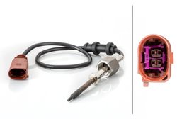 Senzor temperatura gaze evacuare HELLA 6PT 014 494-811
