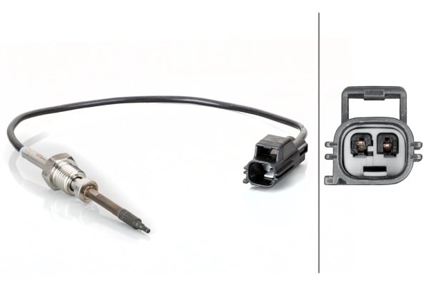 SENZOR TEMPERATURA GAZE EVACUARE HELLA 6PT 014 495-011 - Compatibil cu VOLVO