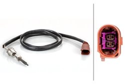 SENZOR TEMPERATURA GAZE EVACUARE HELLA 6PT 014 495-121 - Compatibil cu AUDI, SEAT, SKODA, VW