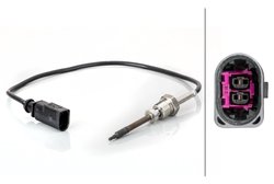 SENZOR TEMPERATURA GAZE EVACUARE HELLA 6PT 014 495-131 - Compatibil cu AUDI, SEAT, SKODA, VW
