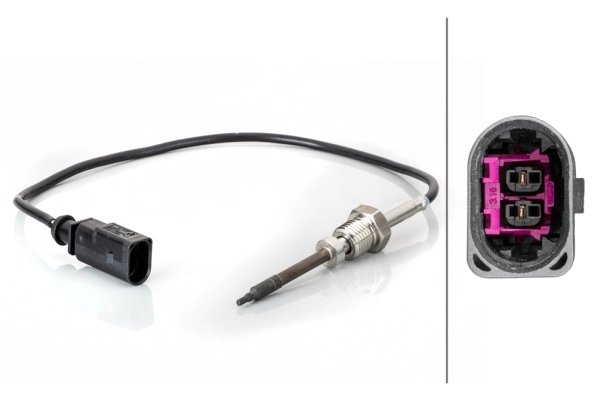 Senzor temperatura gaze evacuare HELLA 6PT 014 495-131