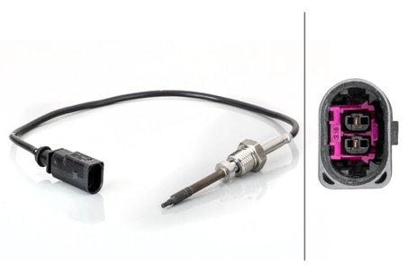 Senzor temperatura gaze evacuare HELLA 6PT 014 495-131