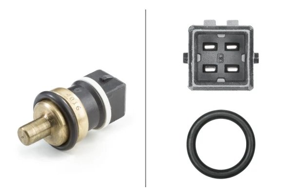 SENZOR TEMPERATURA LICHID RACIRE HELLA 6PT 358 058-201 - Compatibil cu AUDI, SEAT, SKODA, VW