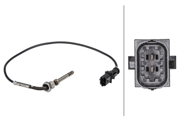 Senzor temperatura gaze evacuare HELLA 6PT 358 181-041