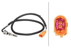 Senzor temperatura gaze evacuare HELLA 6PT 358 181-001