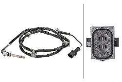 SENZOR TEMPERATURA GAZE EVACUARE HELLA 6PT 358 181-071 - Compatibil cu OPEL, VAUXHALL