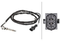 SENZOR TEMPERATURA GAZE EVACUARE HELLA 6PT 358 181-081 - Compatibil cu OPEL, VAUXHALL