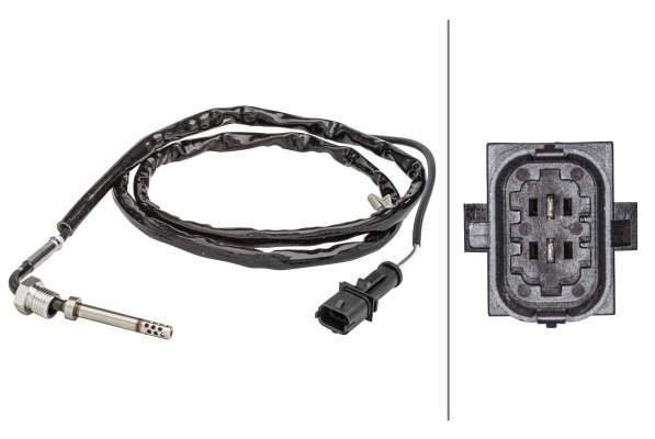 SENZOR TEMPERATURA GAZE EVACUARE HELLA 6PT 358 181-081 - Compatibil cu OPEL, VAUXHALL