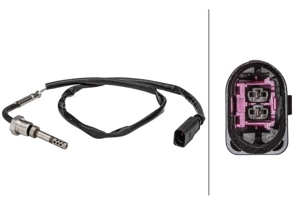 SENZOR TEMPERATURA GAZE EVACUARE HELLA 6PT 358 181-091 - Compatibil cu VW