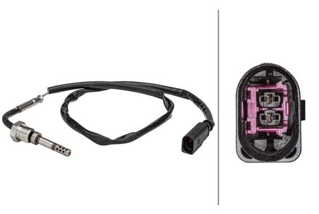 SENZOR TEMPERATURA GAZE EVACUARE HELLA 6PT 358 181-091 - Compatibil cu VW