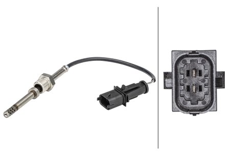 Senzor temperatura gaze evacuare HELLA 6PT 358 181-181