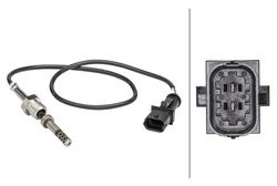 SENZOR TEMPERATURA GAZE EVACUARE HELLA 6PT 358 181-191 - Compatibil cu ALFA ROMEO