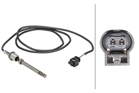 Senzor temperatura gaze evacuare HELLA 6PT 358 181-241