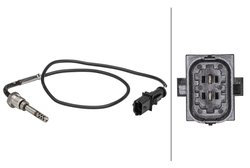 Senzor temperatura gaze evacuare HELLA 6PT 358 181-251