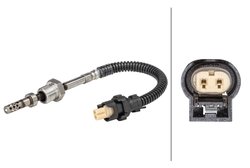 SENZOR TEMPERATURA GAZE EVACUARE HELLA 6PT 358 181-221 - Compatibil cu MERCEDES-BENZ