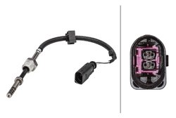 SENZOR TEMPERATURA GAZE EVACUARE HELLA 6PT 358 181-311 - Compatibil cu AUDI