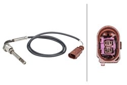 SENZOR TEMPERATURA GAZE EVACUARE HELLA 6PT 358 181-321 - Compatibil cu VW