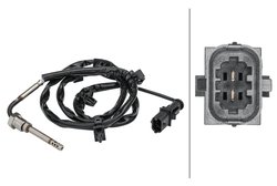 SENZOR TEMPERATURA GAZE EVACUARE HELLA 6PT 358 181-401 - Compatibil cu CHEVROLET, OPEL, VAUXHALL