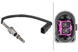 SENZOR TEMPERATURA GAZE EVACUARE HELLA 6PT 358 181-591 - Compatibil cu VW