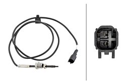Senzor temperatura gaze evacuare HELLA 6PT 358 181-781