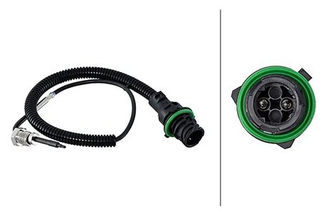 SENZOR TEMPERATURA GAZE EVACUARE HELLA 6PT 358 181-971 - Compatibil cu MERCEDES-BENZ