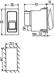 COMUTATOR HELLA 6RH 007 832-391 - Piesa auto compatibila cu mai multe marci