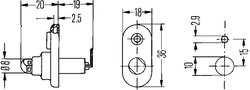 COMUTATOR, CONTACT PORTIERA HELLA 6ZF 004 365-031 - Compatibil cu FORD