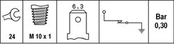SENZOR PRESIUNE ULEI HELLA 6ZL 003 259-011 - Compatibil cu ALFA ROMEO, BMW, TOYOTA