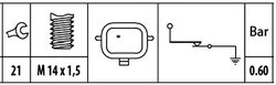 Senzor presiune ulei HELLA 6ZL 003 259-401
