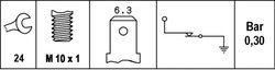 SENZOR PRESIUNE ULEI HELLA 6ZL 003 259-641 - Compatibil cu AUDI, MERCEDES-BENZ, SEAT, SKODA, VOLVO, VW