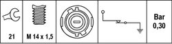 Senzor presiune ulei HELLA 6ZL 007 675-001