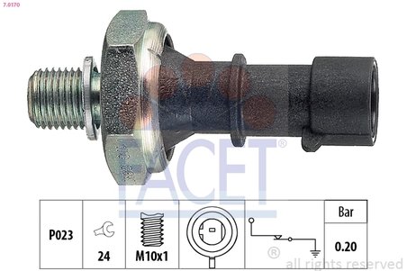 Senzor presiune ulei FACET 7.0170