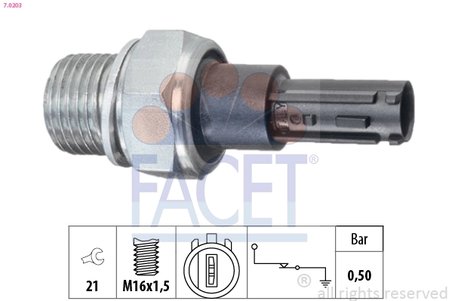 Senzor presiune ulei FACET 7.0203