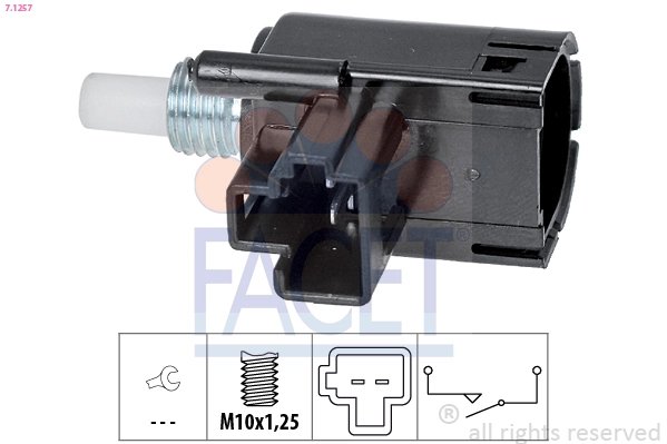 Comutator lumini frana FACET 7.1257