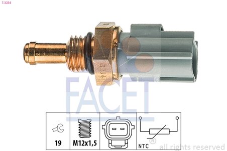 Senzor temperatura ulei FACET 7.3234