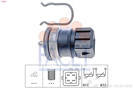 Senzor temperatura lichid racire FACET 7.3251