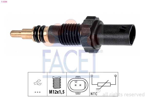 SENZOR TEMPERATURA LICHID RACIRE FACET 7.3348 - Compatibil cu BMW, MINI, TOYOTA